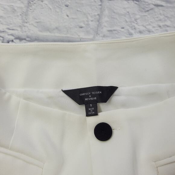 Chrissy Teigen x Revolve Josiah White Button Front Skirt size Small - Picture 4 of 10